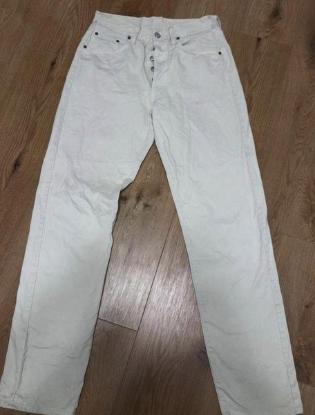 Men Replay Trousers Beige Cotton 30 / S #NREB