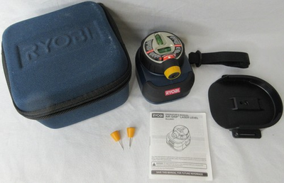#ad Ryobi Air Grip Laser Level ELL0001 Vacuum Base Tested Works Complete Manual Read $17.95