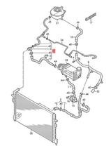 Genuine AUDI SKODA Coolant Hose With Quick Release Coupling 2Q0122101CD