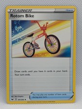 rotom bike pokemon card Rotom Bike 181/202 Sword & Shield Base Pokemon Reverse Holo Foil Nice!