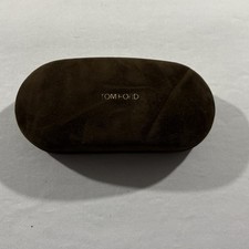 Tom Ford Velvet Eyeglass Hard Case Sunglasses Brown Travel Storage Clamshell