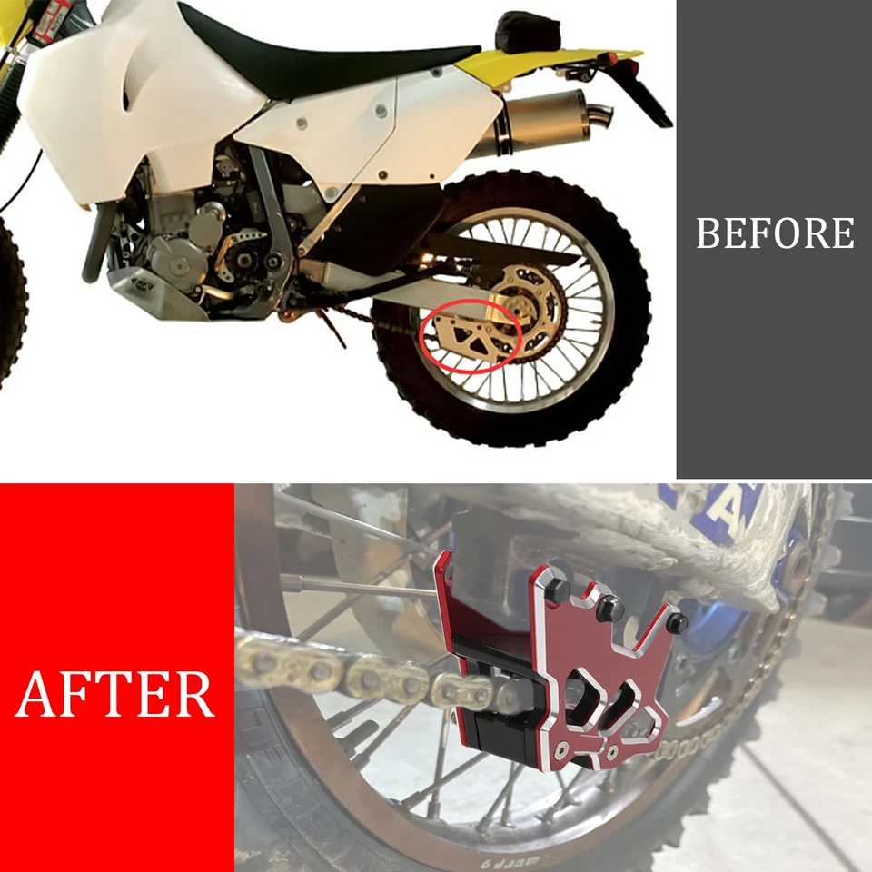3D Rear Chain Guide Cover Protector Slider For SUZUKI DRZ 400S DRZ 400E DRZ400SM — 第 2/4 张图片