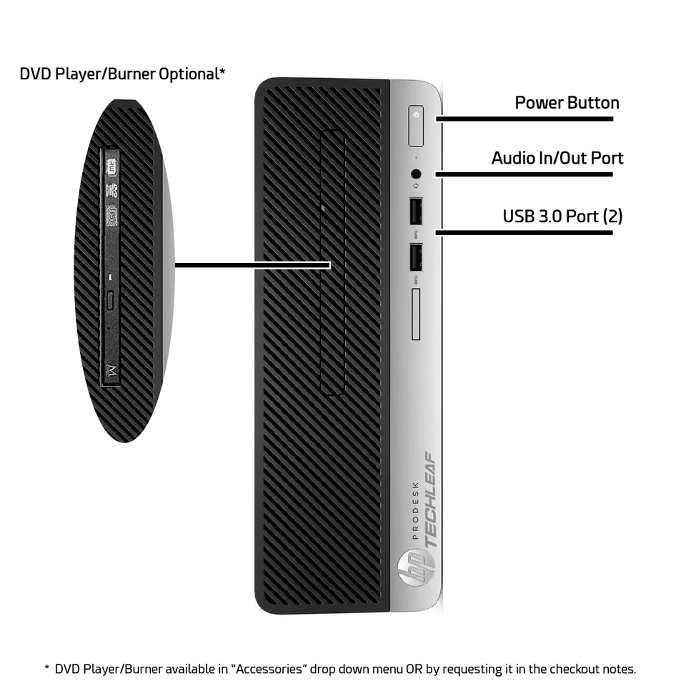 HP Desktop PC i7 9th Gen, up to 64GB RAM, 4TB NVMe SSD, Windows 11 Pro, WiFi - Image 2 of 3