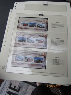 303195 / RAILWAY MNH BALTIC BLOCKS UNPRINTED