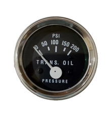 Trans Oil Pressure Gauge 200 Psi Electrical Black Chrome 52 Mm Trans Oil Pressure Gauge 200 Psi Electrical Black Chrome 52 Mm