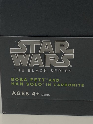 Hasbro Star Wars 2013 Boba Fett and Han Solo en carbonita serie negra - NUEVO - Imagen 2 de 11