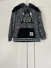 Star Wars Darth Vader Hoodie Zip Up Sweatshirt Jacket - Boys Size 7
