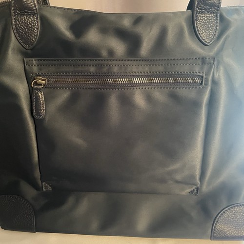 DORIS & JACKY Borsa Tote Donna Grande Leggera Pelle Nylon Lavoro Viaggio Blu - Foto 2 di 15