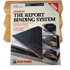 NOS VINTAGE SEALED! Duobind Report Binding Sy...
