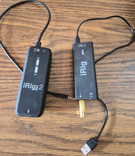 IK Multimedia iRig PRE 2 & HD 2 Portable Audio Interfaces TRS 3.5mm USB Out