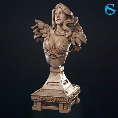 Dungeons and Dragons - HD Resin Print - Female Human Bust - Demeter