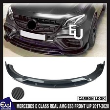 F&Uuml;R MERCEDES E KLASSE ECHT AMG E63 FRONT SPLITTER LIPPE W213 A238 C238 17-20 CARBON