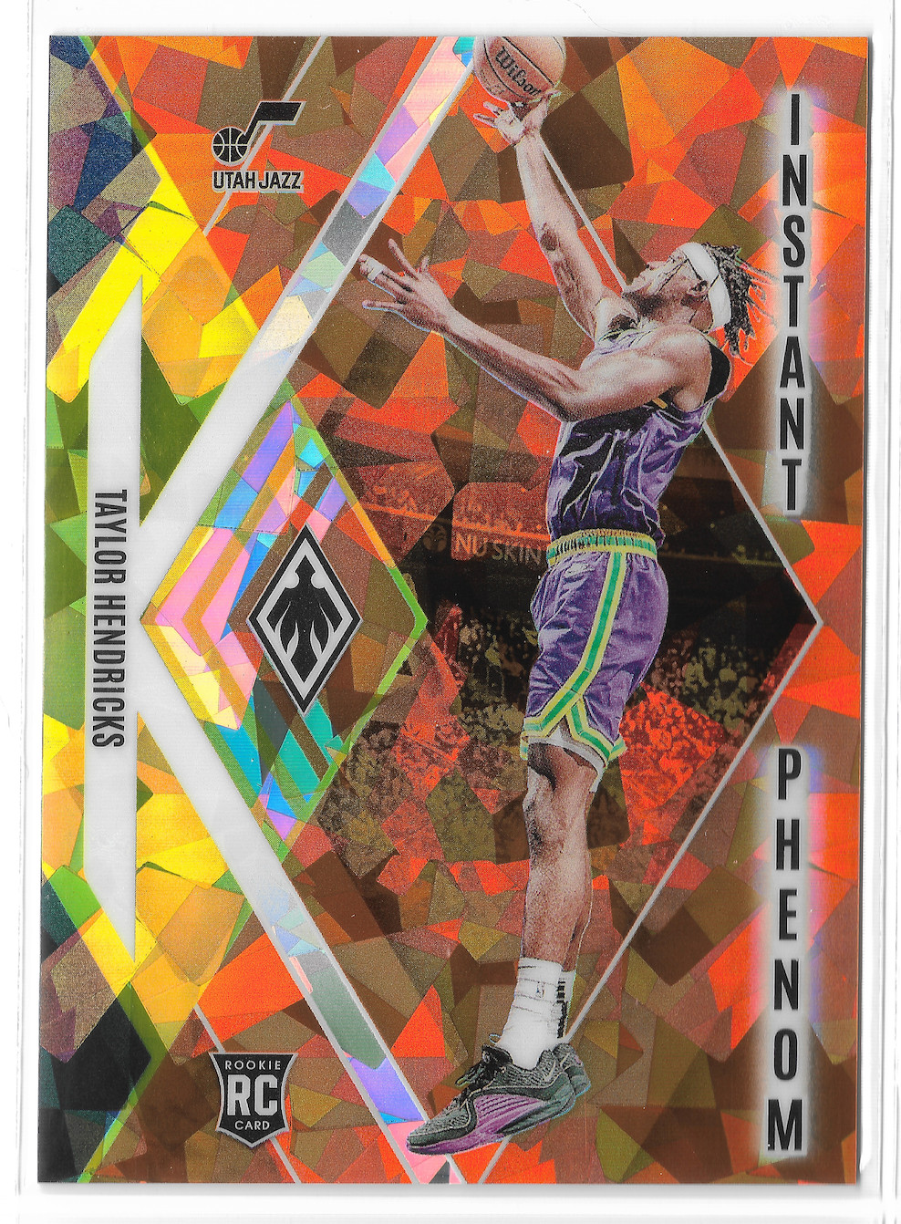 2023-24 Phoenix Instant Phenom Orange Ice #16 Taylor Hendricks RC #109/249 Jazz