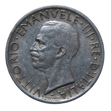 5 Lire 1928 ** Aquilotto - Roma - Vittorio Emanuele III - Regno d'Italia - BB+