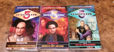 Complete Babylon 5 Legion of Fire Trilogy Set ot Books 1-3 Peter David  Lot