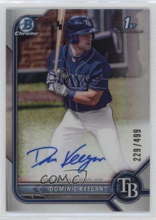 2022 Bowman Draft Chrome Pick Refractor 229/499 Dominic Keegan #CDA-DK Auto 0w8