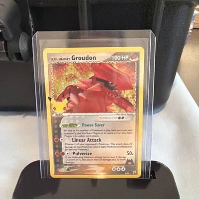 Pokémon TCG Team Magma's Groudon Ex Team Magma 9/95 Regular Holo Rare NM/M  