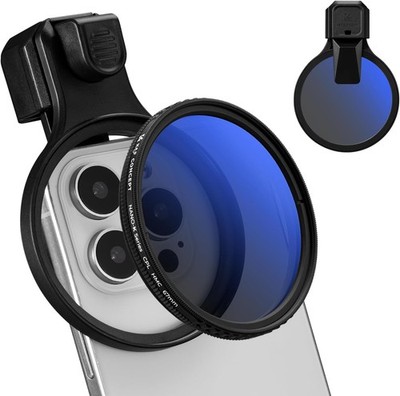 K&F CONCEPT 58/67mm Universeller Handy Filterclip CPL Filter ND2-32 für iPhone
