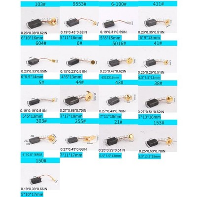 10x Spring Carbon Brush Angle Grinder Replacement Carbon Brush Multiple Models