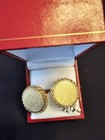 Very Large 14k solid gold cufflinks vintage not engraved 11+ Grams — photo 7