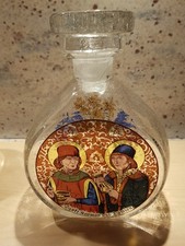 Mundgeblasen und Gravur auf  Karaffe Kristallglasfabrik Alfred Taube Vohenstrau&szlig;