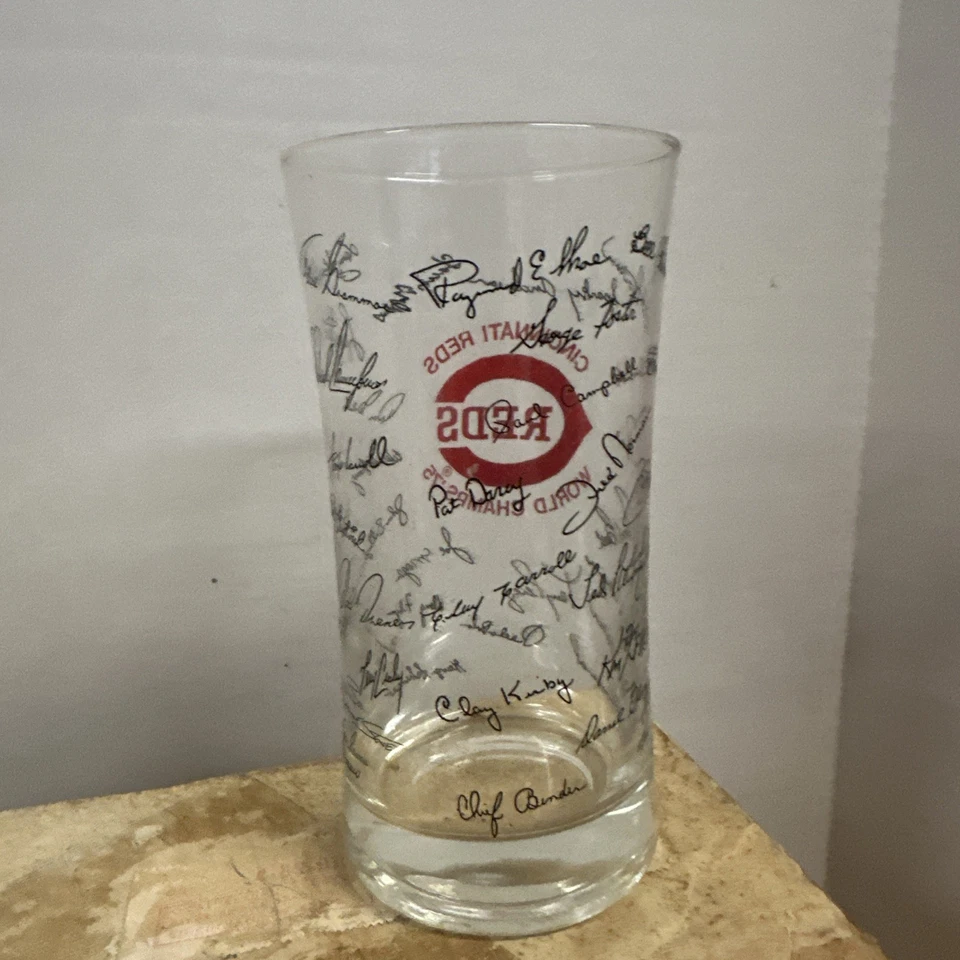 Juego de 8 bebidas Cincinnati Reds 1975 World Series Champions - Caja original Foto 4 de 4