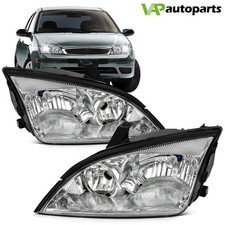 For Ford Focus 2005 - 2007 Chrome Housing Headlights Assembly Pair Leftright For Ford Focus 2005 - 2007 Chrome Housing Headlights Assembly Pair Leftright