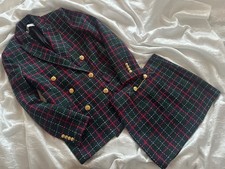 Zara Tweed Set Anzug Kostüm Blazer Rock Gr. 34