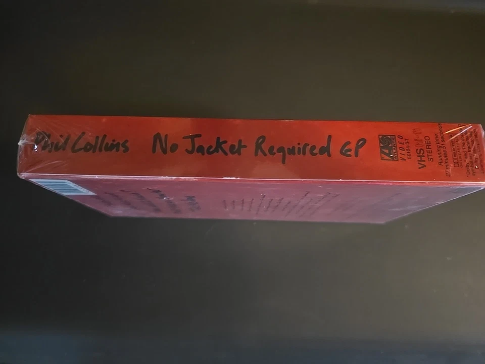 Phil Collins NO JACKET REQUIRED EP VHS 1985 SEALED Atlantic Video 50104-3 - Image 4 of 4