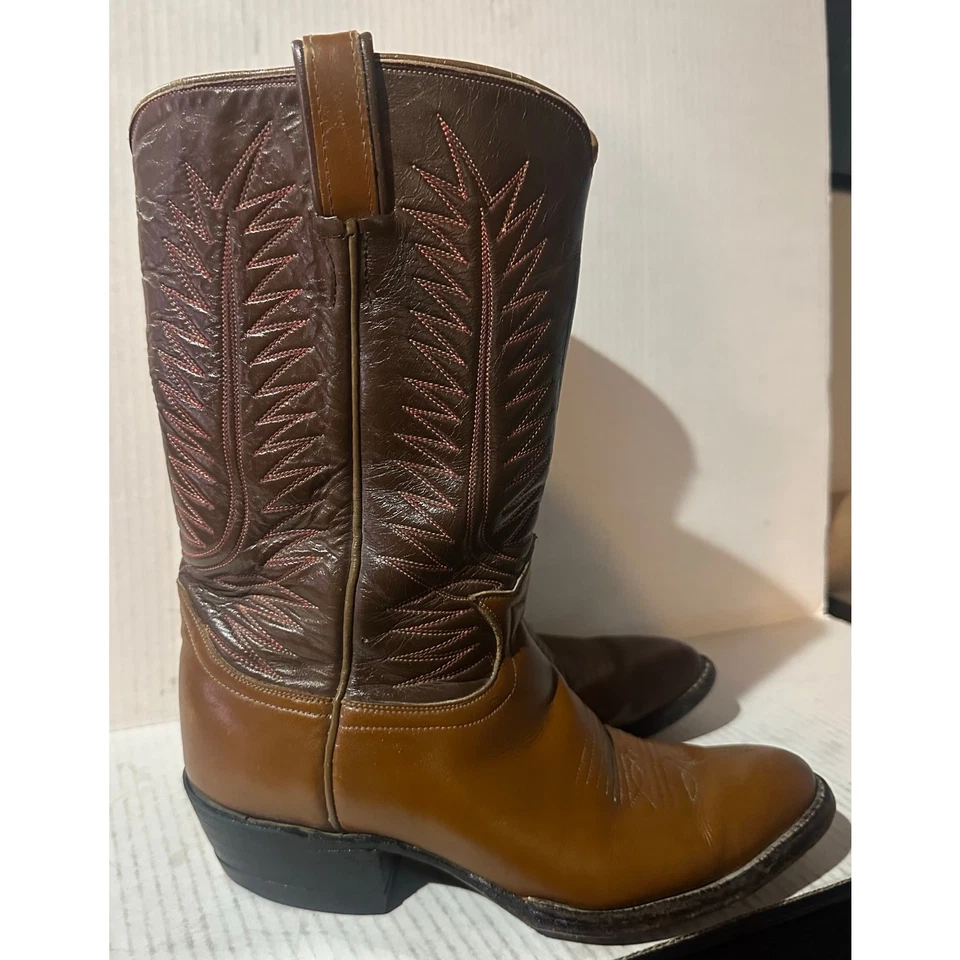 Botas Tony Lama Vintage Anos 80 Vintage Feminino tamanho 460 EUA 6 D Black Label RARO - Imagem 2 de 4