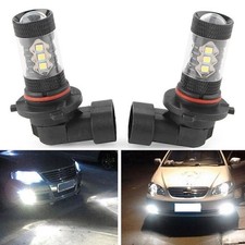 2x White H10 9140 9145 High Power 80W Car LED DRL Fog light Driving Lamp Bulbs