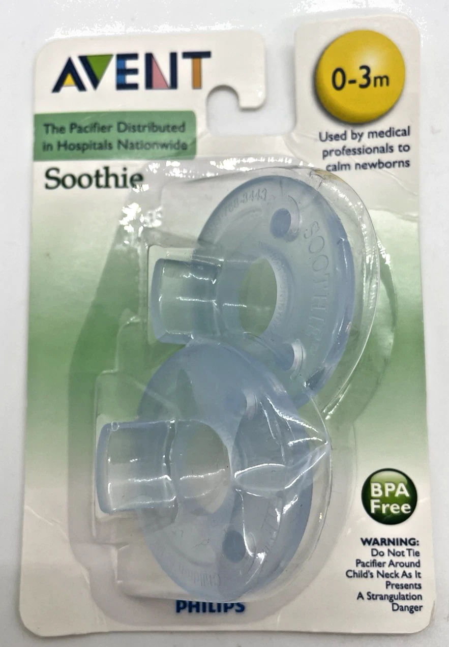 Avent Philips Pacifier Faint Blue Silicone One-Piece 0-3 Months 1 Pair New
Opens in a new window or