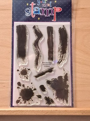 493 Your Next Stamp Paint Swooshes and Splatters Art Stamp Set