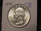 1944 WASHINGTON QUARTER CHOICE AU BU BETTER DATE BU LOOK FREE SHIPPING
