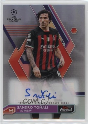 2022-23 Topps Finest UEFA Club Competitions Auto Sandro Tonali #A-ST Auto