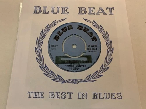 PRINCE BUSTER Ten Commandments Of Man SKA 1965 UK Blue Beat BB334 NEAR MINT