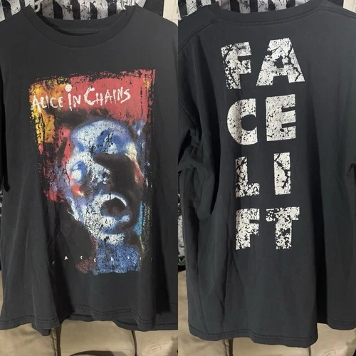 Alice In Chains Vintage Facelift Album T-Shirt 2000s vintage concert t-shirt, vintage, size XL, single stitch, B+ condition