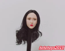 1/6 Kim Jisoo 김지수 Black Hair Head Sculpt Fit 12‘’ Female PH TBL Figure Body Toy