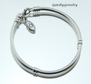 Nwot Authentic Pandora Sterling Lobster Clasp Bracelet 6 7 In 17 Cm Image Is Loading Nwot Authentic Pandora Sterling Lobster Clasp Bracelet 6