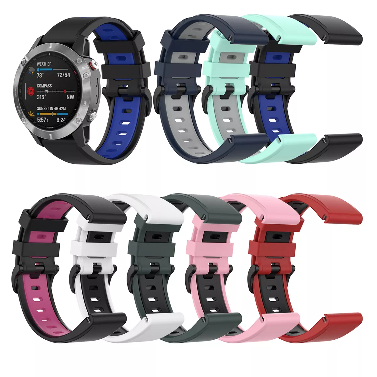 Bracelet silicone Garmin Forerunner 735xt (aqua) 