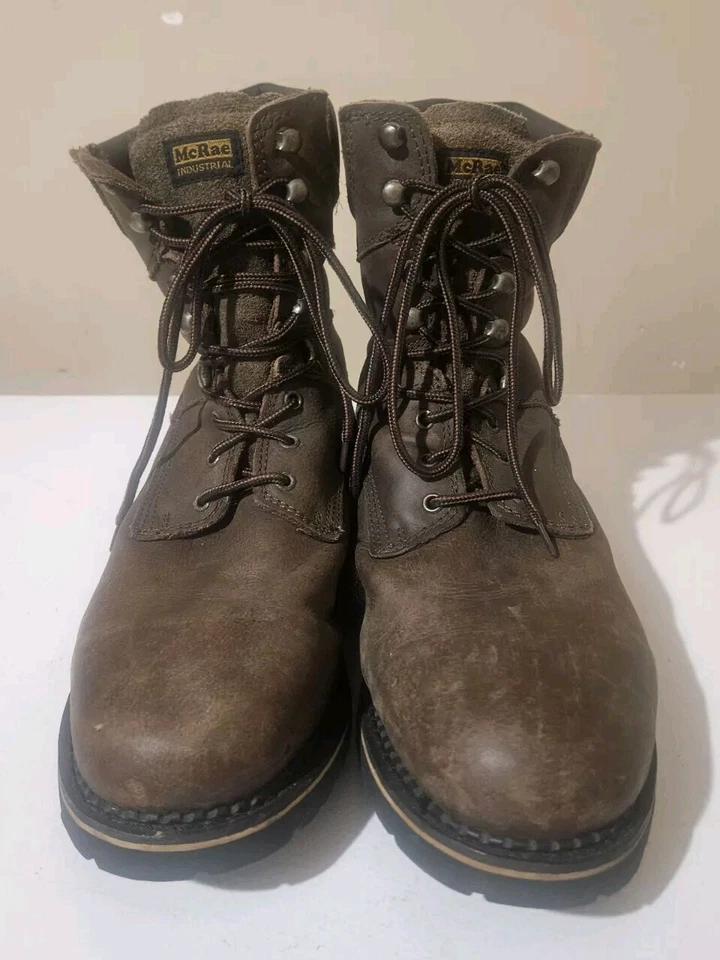 Botas de seguridad McRae Industrial MR88144 de cuero marrón para hombre 14W ¡DESCONTINUADAS! Foto 4 de 4