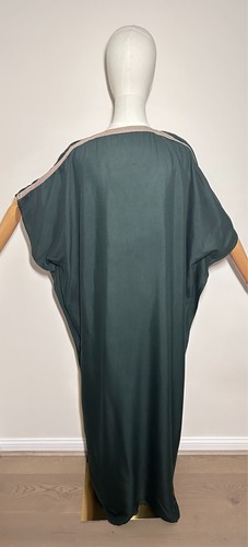 Eleganter smaragdgrün bestickter marokkanischer Kaftan für Eid Nikah Geschenk - Bild 3 von 5