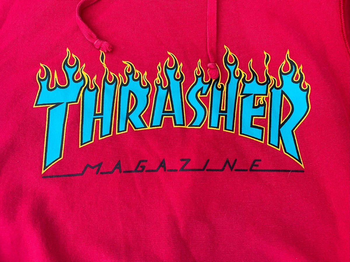 supreme x thrasher flame hoodie | eBay