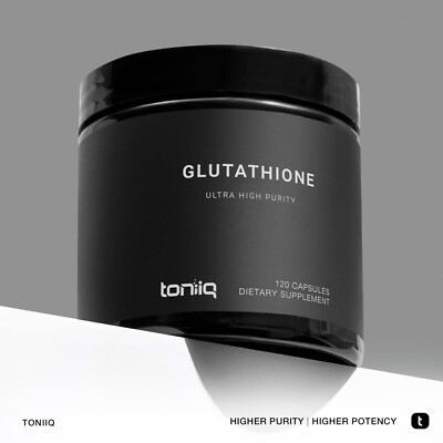 Toniiq Ultra High Strength Glutathione Capsules 1000mg Concentrated Formula