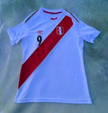 Vintage Peru National Soccer Team Paolo Guerrero #9 Men's Jersey Size S.