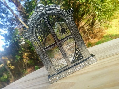 Bath Body Works White Barn Halloween Window Candle Holder Ebay