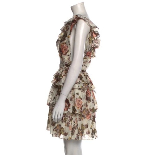Mini Vestido Estampado Ulla Johnson Talla XS Crema Línea A Vestido Floral Sarafina - Imagen 2 de 4
