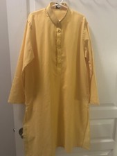 Pakistani Indian Boys Kameez Shalwar Kurta 1 Pc Junaid Jamshed Size 10 Yellow