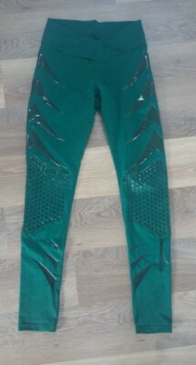 La bella Mafia Leggings Hose Tight Sport Fitness Training S/36 XS/34 grün türkis