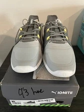 Puma Ignite Fasten8 Pro Golf Shoes Size 12 High Rise Silver, Quiet Shade NEW